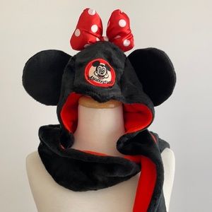 Disneyland Parks Mouseketeers Hooded Scarf Mitten